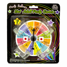 Load image into Gallery viewer, PMS 2-in-1 Party Spinner Drinking Game with 4 Glasses on Blister