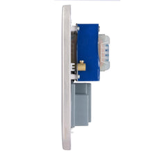 Load image into Gallery viewer, Schneider Lisse Shaver Socket Dual Voltage 115/230V GGBL7090WSSS Stainless Steel