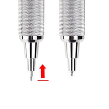 Load image into Gallery viewer, Rotring Mechanical Pencil Rapid PRO Metallic Silver Chrome 0.7 mm