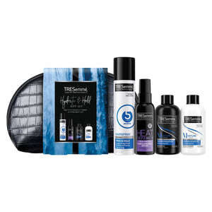Tresemme Hydrate & Hold Hair Styling 4ps Gift Set For Her with Faux Croc Washbag