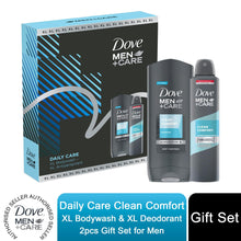 Load image into Gallery viewer, Dove Men Care Clean Comfort XL Bodywash &amp; XL Deodorant 2pcs Gift Set For Men
