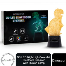 Load image into Gallery viewer, Aquarius LED 3D Colour Changing Hologram Night Light and Desk Lamp - Dinosaur