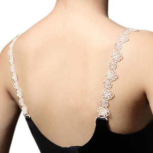 Flo Women's bra straps Flowers Lace Strap Adjustable and Replacement Straps.
