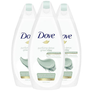 Dove Hydrating Care, Purifying Detox & Renewing Glow Body Wash 450ml, 3pk or 6pk