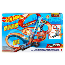 Load image into Gallery viewer, Hot Wheels Sky Crash Thrilling  Tower Race Track Set With Diecast Car