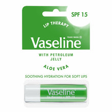 Load image into Gallery viewer, 3x4g Vaseline Lip Therapy+SPF15 PetroleumJelly Stick - Aloe/Original/Cocoa/Rosy