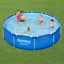Load image into Gallery viewer, Bestway Steel Pro 10&#39; x 30&quot;/3.05m x 76cm Frame Swimming Pool Set