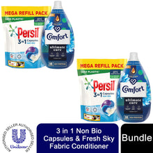 Load image into Gallery viewer, Laundry Bundle 2x50W Persil Non-Bio Capsules &amp; 2x58W Comfort Fabric Conditioner