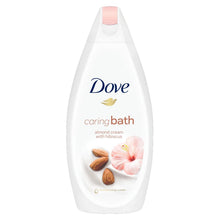 Load image into Gallery viewer, 3 Pack Dove Caring Almond Cream with Hibiscus Bath Soak, 450ml