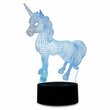 Load image into Gallery viewer, Aquarius 3D Colour Changing Hologram LED Night Light and Desk Lamp