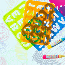 Load image into Gallery viewer, Doodle Water Painting Aqua Doodle Accessories Set - 5 Stencils with 2 Water Pens