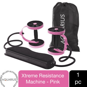 AQUARIUS Xtreme Resistance Full-Body Power Workout Machine - Blue or Pink