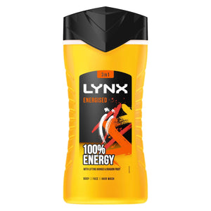 3pk of 250ml Lynx 12hrs Refreshing Fragrance Shower Gel with 100% Moisturisers