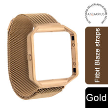 Load image into Gallery viewer, Fitbit Blaze Metal Mesh Straps with Frame, Gold/Rose Gold/Silver/Space Grey.