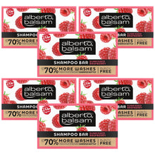 Load image into Gallery viewer, 6x 75g Alberto Balsam Sunkissed Raspberry Shampoo Bar with Arganoil Plastic Free