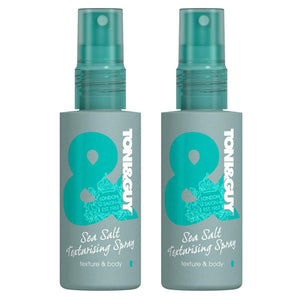 2 Pack of 75ml or 200ml Toni & Guy Sea Salt Texturising Spray for Beachy Waves