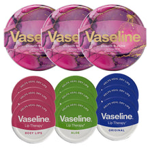 Load image into Gallery viewer, Vaseline Rosy, Coca &amp; Aloe Lip Therapy Selection 3pcs Gift Tin Set For Her