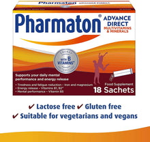 Load image into Gallery viewer, Pharmaton Advance Direct Multivitamins &amp; Minerals, Pack of 18 Sachets