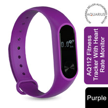 Load image into Gallery viewer, Aquarius AQ112 Fitness Tracker With Heart Rate Monitor, Purple