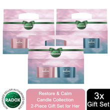 Load image into Gallery viewer, Radox Restore &amp; Calm Candle Collection 2-Piece Gift Set for Her