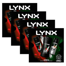 Load image into Gallery viewer, Lynx Africa Trio Gift Set For Men Bodyspray, Bodywash &amp; APA Deo Gift For Him