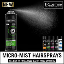 Load image into Gallery viewer, 3 Pack of 400ml Each Tresemme Professionals 24 H Frizz Control Hairspray