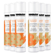 Load image into Gallery viewer, 3pk of 250ml Toni &amp; Guy Shampoo &amp; Conditioner Duo for All Types of Hair