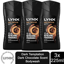 Load image into Gallery viewer, 3pk of 250ml Lynx 12hrs Refreshing Fragrance Shower Gel with 100% Moisturisers