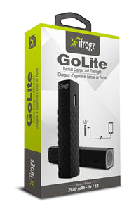 iFrogz GoLite Backup Charge with Flashlight - Black