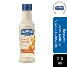 Load image into Gallery viewer, Hellmann&#39;s Caser Smoked Garlic, Honey Mustard &amp; Fat-Free Salad Dressing, 210ml
