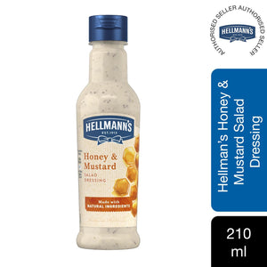 Hellmann's Caser Smoked Garlic, Honey Mustard & Fat-Free Salad Dressing, 210ml