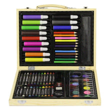 Load image into Gallery viewer, Children&#39;s 67 Pieces Art Set in Wooden Carry Case