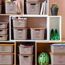 Load image into Gallery viewer, SmartStore Lightweight &amp; Durable Recycled Storage Box 2 Basket and 2 Lid