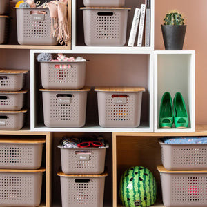 SmartStore Lightweight & Durable Recycled Storage Box 2 Basket and 2 Lid
