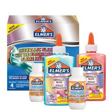 Load image into Gallery viewer, Elmer’s Slime Kit Metallic 4pcs Set Including Metallic PVA Glue &amp; Magical Liquid
