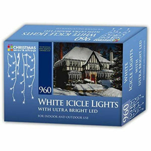 Christmas 960 LED ICICLE Snowing Xmas Chaser Lights Outdoor Indoor