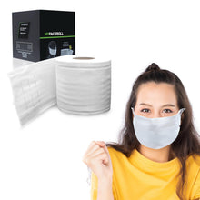 Load image into Gallery viewer, My Faceroll Disposable Non-Woven Paper Face Mask Roll, Adjustable 70 Face Masks