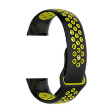 Load image into Gallery viewer, Aquarius Fitbit Charge 3Silicone Replacement Watch StrapBand-Large, Black/Yellow