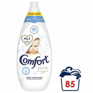 3pk 85 Washes Comfort Intense Pure Fabric Conditioners 900ml, Total 510W