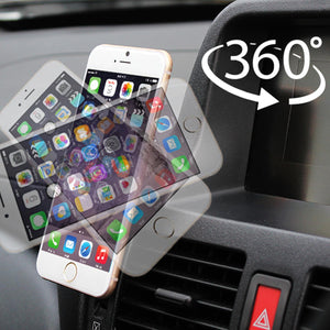 AQ Heavy Duty 360 Degrees Rotation Universal Magnet Phone Holder, Rose Gold