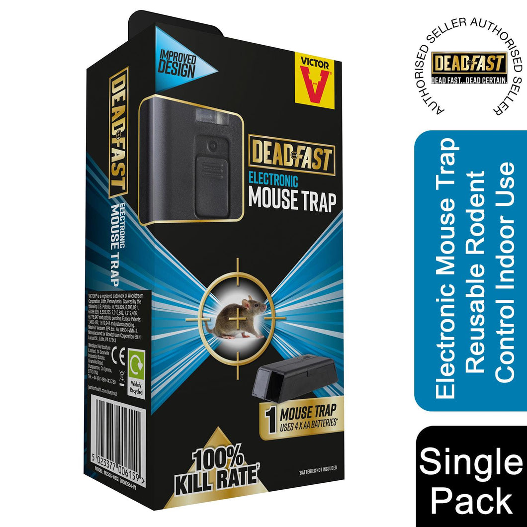 Deadfast Electronic Mouse Trap Reusable Rodent Control For Indoor Use