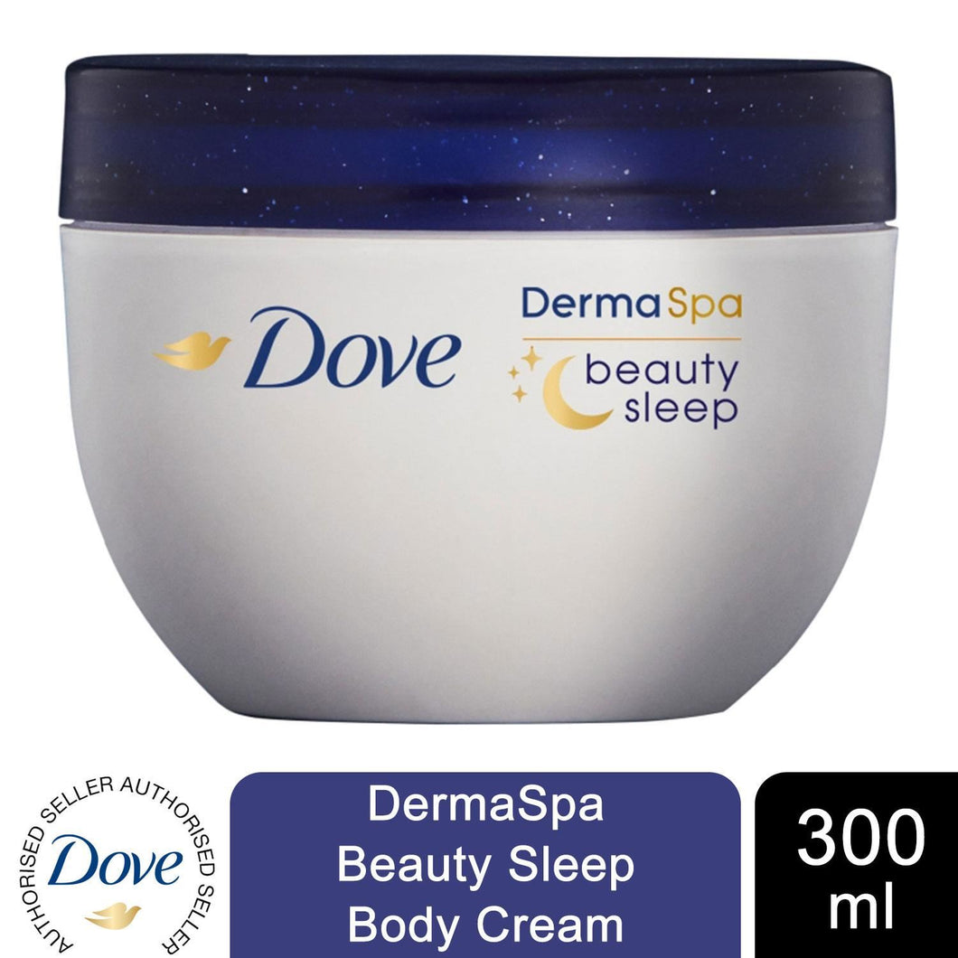 Dove Derma Spa Goodness³ Body Cream and Beauty Sleep Night Body Cream, 300ml