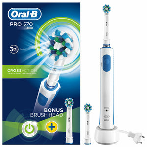 Oral B Pro 570 Electric Toothbrushes with Refill Heads