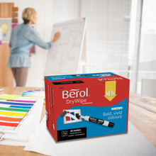 Load image into Gallery viewer, Berol Whiteboard Marker Dry Wipe Bold Bullet Tip Assorted Inks 48 Pack