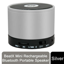 Load image into Gallery viewer, Cocoon BeatX Mini Rechargeable Bluetooth Portable Speaker for Smartphone-Silver