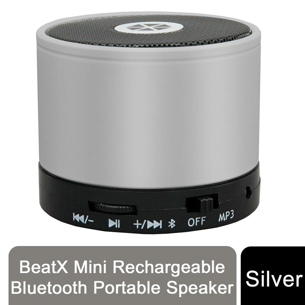 Cocoon BeatX Mini Rechargeable Bluetooth Portable Speaker for Smartphone-Silver