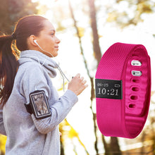 Load image into Gallery viewer, Tw64s Bas-Tek Pulse Activity Fitness Tracker Watch With Heart Rate Monitor Pink
