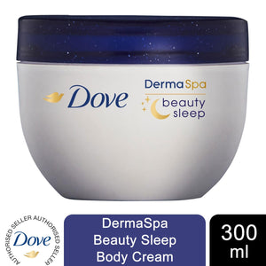 4x Dove DermaSpa Beauty Sleep Midnight Moisturiser BodyBalm Night Skincare 300ml