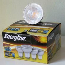 Load image into Gallery viewer, 4 Pack ENERGIZER LED S9450 GU10 350LM Energy Saving Bulbs