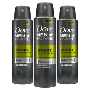 3pk of 150ml Dove Men+Care 48H Powerful Protection Anti-Perspirant
